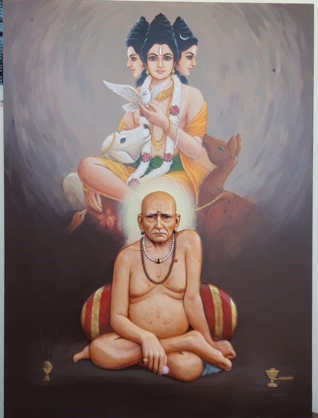 Shri Swami Samarth Mural Painting