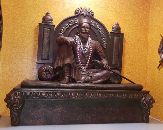 Chhatrapati Shivaji Maharaj Sitting Statue for home decor